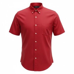 Polo Ralph Lauren Classic Fit Red Short Sleeve Button Down Shirt XXLT
